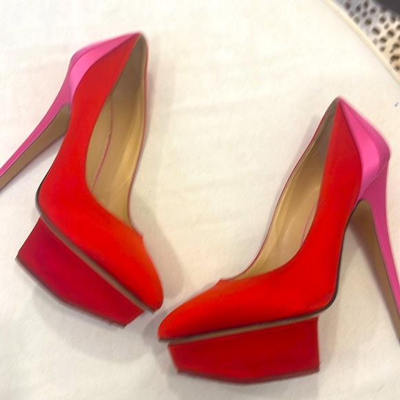 Pink and Red Charlotte Olympia Heels Size 36 - Picture 6 of 6